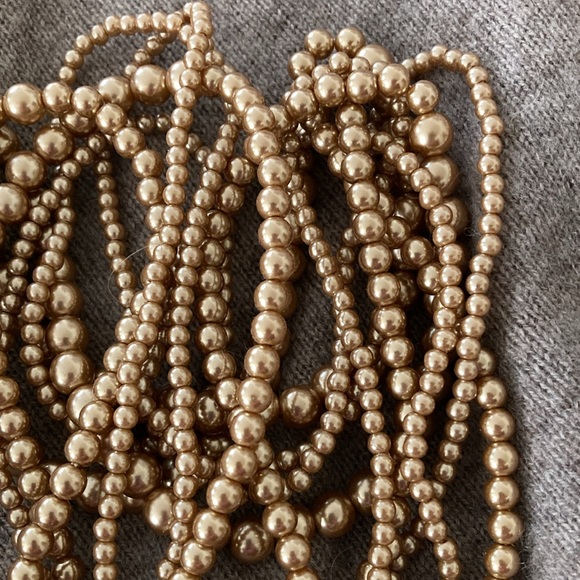 Gold bead twist necklace. Had a bunch of these. Versatile and pretty. - Picture 3 of 3